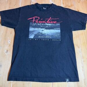 Primitive Black and Red Graphic Tee Medium